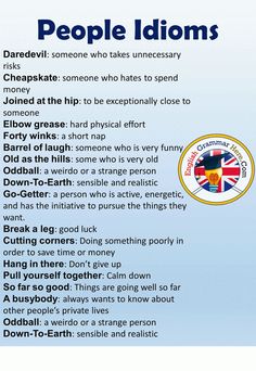 an image of people idioms in english