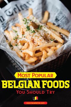 Belgian cuisine offers a variety of savory and sweet dishes. From crispy fries and delicious waffles to rich chocolates and flavorful stews, there's something for everyone. Belgian food is a fusion of French, German, and Dutch influences, resulting in a unique culinary experience. Belgium Breakfast, English Fish And Chips, Crispy Waffles, Belgian Fries