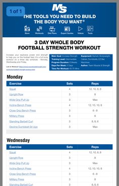 an info sheet showing the number and type of workouts for each individual person in this area