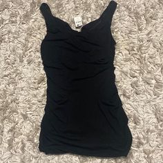 Express Nwt Size Small Black Tank Top Black Ruched Tank Top For Party, Chic Black Ruched Tank Top, Casual Black Ruched Tank Top, Black Casual Evening Tank Top, Express Clothing, Express Outfits, Visual Archive, Boho Lifestyle, Lace Up Tank Top