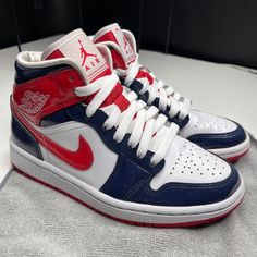 2021 Women’s Nike Air Jordan 1 Mid “Champ Colors” Size 5.5 In A Used Condition Without The Original Box. Shoes 2021, Nike Air Jordan 1 Mid, Womens Jordans, Nike Air Jordan 1, Air Jordan 1 Mid, Jordan 1 Mid, Sneaker Collection, Air Jordan 1, Nike Jordan