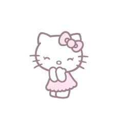 an image of a hello kitty in pink