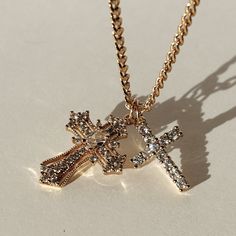 Truly Blessed Jewels - Glory CZ Cross Necklace Women Cross Necklace, Stacked Cross Necklaces, Gold Necklace Real, Cross Necklace Christian, Women’s Cross Necklace, Pretty Cross Necklace, Chunky Cross Necklace, A Cross Necklace, Gold Cross Bracelet