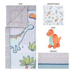 Dinosaur Million Years orange and blue plush Nursery Quilt, Dinosaur Fabric, Crib Skirt, Soft Orange, Crib Skirts, Nursery Crib, Crib Bedding Sets, Fitted Crib Sheet, Crib Mattress