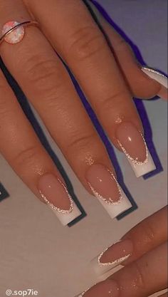 White Acrylic Nails, Classy Nails, Pretty Acrylic Nails, Best Acrylic Nails