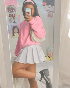 Cute Outfits Pink, 2024 Lookbook, Soft Girl Outfits, Outfits Girl, Outfit Inspired, Day Outfits, Kawaii Fashion Outfits, Birthday Outfits, Winter Fits