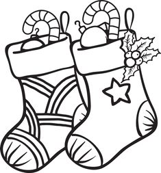 FREE Printable Christmas Stockings Coloring Page for Kids Christmas Coloring Printables, Kids Christmas Coloring Pages, Merry Christmas Coloring Pages, Cute Christmas Stockings, Inkscape Tutorials, Free Christmas Coloring Pages, Christmas Coloring Sheets, Printable Christmas Coloring Pages, Christmas Stencils