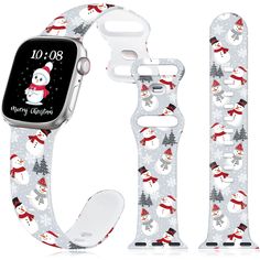 PRICES MAY VARY. 🎁【Christmas Gift】 Our Xmas watch bands for apple watch features classic Christmas factor --- Cute snowman, Santa, snowflake, reindeer and so on.They're unique and cute Christmas gift for women, men, girls, boys, friends or families on holiday. 🎄【Compatible iWatch Series】the Christmas watch bands for apple watch we offer are compatible with iWatch Series 10/9/8/7/6/5/4/3/2/1/ultra/SE, in sizes 38mm, 40mm, 41mm, 42mm, 44mm, 45mm, 46mm & 49mm. ❄️【Silicone Christmas Watch Band】Our Apple Watch Cases, Winter Watch, Halloween Watch, Apple Watch Features, Christmas Watches, Cute Watches, Iphone Watch, Apple Watch Case, Cute Christmas Gifts