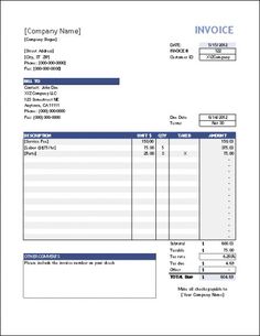 an invoice form with two lines on the front and one line on the back