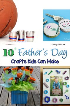 father's day crafts that kids can make with their dads basketball and cupcakes