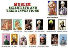 an image of muslim scientist and their inventtions