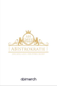 the logo for abistorokatie, which is an elegant gold and white design