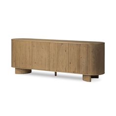 the sideboard is made out of wood