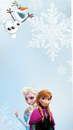 two frozen princesses standing next to each other