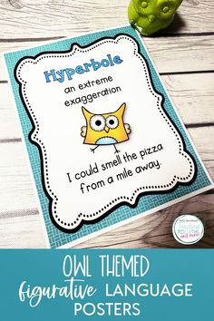 an owl themed poster with the words hypople and an exegetion