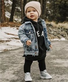 Baby Denim Jacket, Stylish Kids Outfits, Distressed Denim Jacket