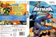 the back cover for batman and other animated characters