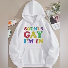 Funny Sweater Perfect For Pride Or Anywhere To Celebrate And Be Who You Are! Material: Polyester Unisex Medium ** Half The Proceeds For This Purchase Will Go Toward Local Lgbtq+ Centers That House Kids Who Are Kicked Out Of Their Homes Ftm Outfits, Sarcastic Clothing, Hollister Sweatshirt, Funny Sweater, Lgbtq Clothing, Lgbtq Funny, Gay Outfit, Gay Pride Shirts, Funny Sweaters