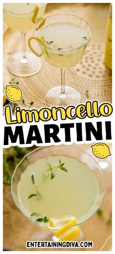 Limoncello Martini | Summer Cocktail Recipes Jello Shot, Party Food Dessert