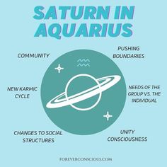 the saturn in aquarius is shown with information about its surroundings and how to use it