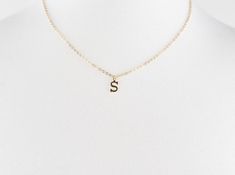 This gorgeous initial Necklace is the perfect gift. The Necklace can be worn on it's own or can easily be layered with other chokers and necklaces. The necklace is gold plated sterling silver. Details: -The necklace measures 16" plus a 2.5" adjustable extender -Charm is suspended on a cable chain -Letter measures approximately 11mm x 6mm -Gold vermeil (gold over sterling silver) SHIPPING & PACKAGINGAll items come packaged in a small jewelry box which is perfect for when buying as a gift for Chain Letter, Small Jewelry Box, Small Jewelry, Initial Necklace, Gold Plated Sterling Silver, Cable Chain, Gold Vermeil, Jewelry Box, Initials