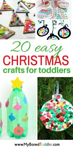 20 easy christmas crafts for toddlers that are fun to make and so much fun