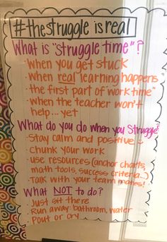 a poster with words written on it that read, the struggle is real what is struggle time? when you get stuck