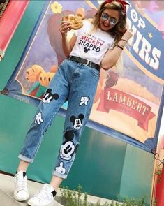 Disneyland Outfit Ideas, Disney Mignon, Disneybound Outfits, Theme Park Outfits, Disney Themed Outfits, Cute Disney Outfits, Outfits And Accessories, Disney World Outfits