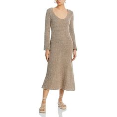 Manufacturer: By Malene Birger Style Type: Maxi Dress Collection: By Malene Birger Sleeve Length: Long Sleeves Material: 77% Organic Cotton/23% Recycled Polyamide Fabric Type: Knit Specialty: Open Stitch Sku: BH5880369 Size: XL.  Color: Beige.  Gender: female.  Age Group: adult. Belted Long Dress, Holiday Maxi Dress, Flowy Summer Dresses, Plus Size Summer Dresses, Maxi Dress Collection, Maxi Dress Wedding, Long Dress Casual, Malene Birger, By Malene Birger