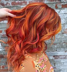 Halloween Hair Color Ideas, Halloween Hair Color, Extreme Haircut, Red Orange Hair, Red Blonde Hair, Inner Witch, Cute Hair Colors, Hair Color Crazy