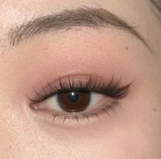 Brown Eyeliner Asian, Simple Makeup Hooded Eyes, Lashes For Asian Eyes, Soft Cat Eye Makeup, Basic Eyeshadow Looks, Makeup Small Eyes, Subtle Makeup Looks, Minimal Eye Makeup, Upturned Eyes