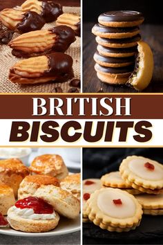 british biscuits collage with text overlay