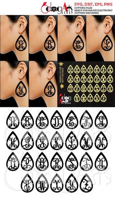 the earrings are designed to look like tears