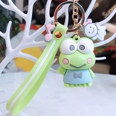 a keychain with a cartoon character on it