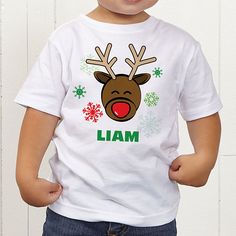 Personalized Christmas Reindeer T-Shirt For Toddlers Baby Christmas Shirt Personalized, Vinyl Christmas Shirt Kids, Cricut Christmas Shirts For Toddlers, Personalized Toddler Christmas Shirt, Baby Christmas Vinyl Shirts, Christmas Vinyl Shirts Kid, Cute Christmas Shirts For Boys, Kids Christmas Shirts Vinyl Boys, Kid Christmas Shirts Vinyl