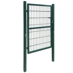 a metal gate with bars on the sides