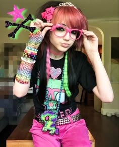 Scene Kid Fashion, Scene Girl Fashion, Scene Clothes, Scenecore Art, Scene Style, Emo Stuff