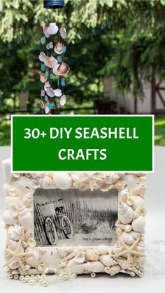 30+ DIY Seashell Crafts Seashells Picture Frame, Diy Shell Hair Accessories, Seashell Garland Diy, Diy Beachy Christmas Ornaments, Shell Mosaic Diy, Seashell Frame Diy, Shell Wreath Diy Seashells, Seashell Mirror Diy