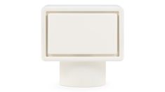 a white square object on a white background