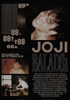 an advertisement for the release of joji baldasi's album, released on october 28, 2010