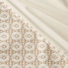 an image of a white and beige fabric