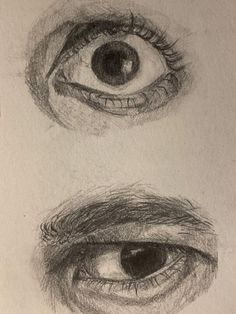 three different types of eyes are shown in this drawing