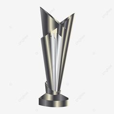 a silver trophy on a white background
