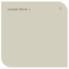 a white square with the word jurasic stone on it's left side