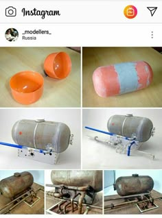 there are pictures of different things made out of plastic