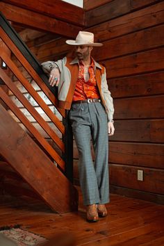 Modern Cowboy Style Men, Disco Outfit Men, 70s Western Fashion, Cowboy Vibes, Mens Western Style, Wedding Cowboy Boots, Style Cowboy Boots, Mens Western Wear