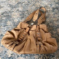 Camel Leather Satchel. Accessorize Bags, Leather Satchel, Leather Glove, Bucket Bag, Camel, Satchel, Bag Lady, Like New, Leather