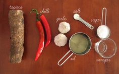 the ingredients to make this dish include peppers, garlic, salt, and seasoning