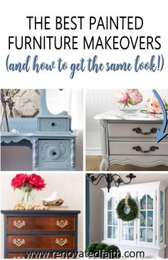 the best painted furniture makeovers and how to get the same look