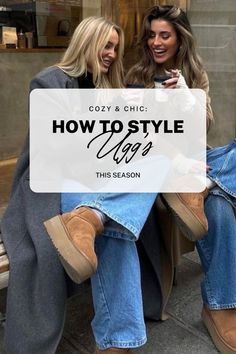 Check out how I styled Uggs for the ultimate cozy and chic look this season! Whether you're into ultra mini Uggs outfits, cute Ugg Tasman looks, or platform Uggs for a bit of height, I’ve got plenty of outfit inspo for you. From black Uggs to classic mini Uggs, you’ll find styling ideas that perfectly blend comfort and style. Explore outfits with Uggs, including Ugg slippers and boots, to create that effortless Ugg aesthetic you’ll love this fall and winter! Mini Platform Ugg Boots Outfit, Ugg Classic Ultra Mini Platform, Classic Ultra Mini Platform Uggs Outfit, Comfy Outfits With Uggs, Platform Uggs Outfit Winter, Platform Uggs Outfit Tasman, Ugg Classic Mini Platform Outfit, Mini Ugg Platform Outfit, Cozy Ugg Outfit